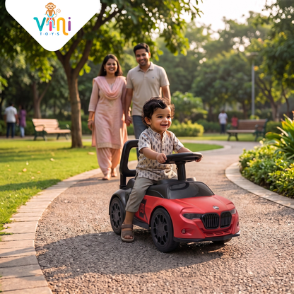 VINI TOYS BMW-Style Luxury Ride-On Car without Parent Handle