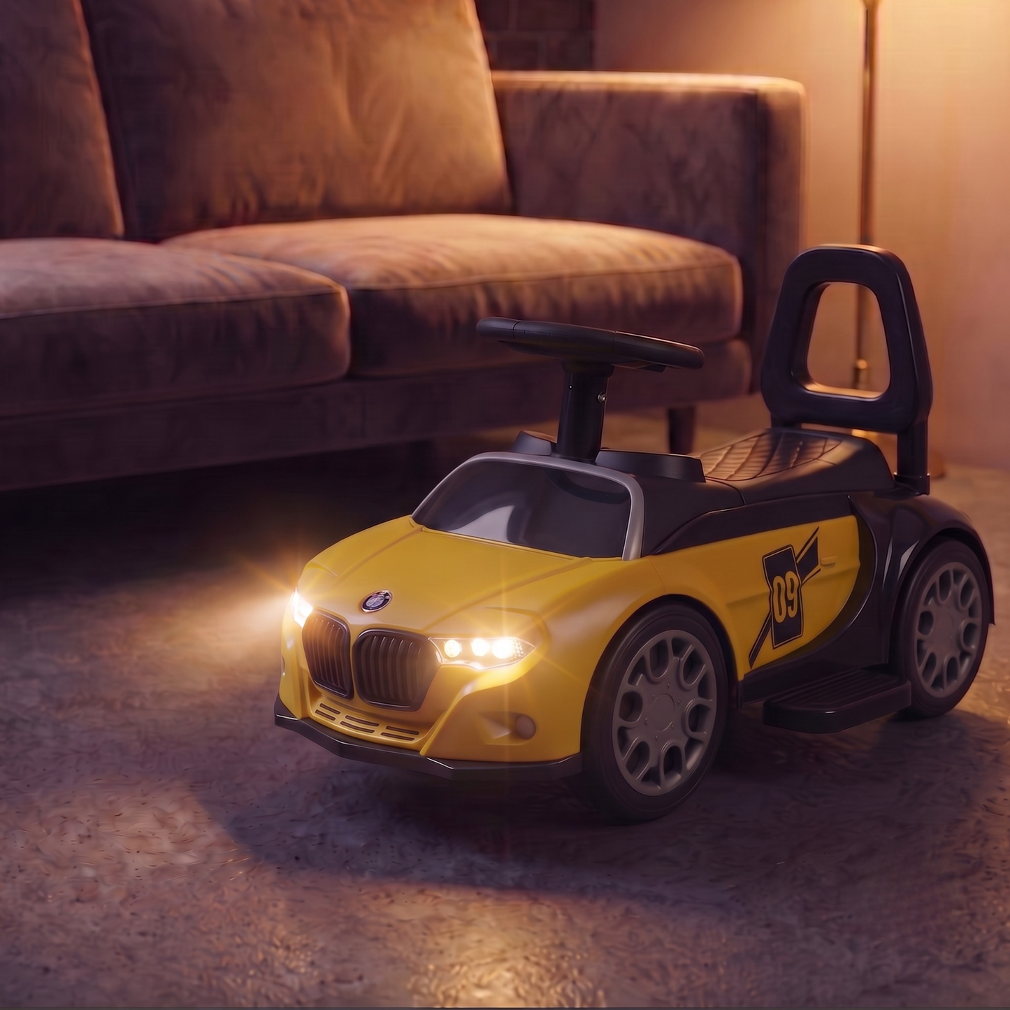 VINI TOYS BMW-Style Luxury Ride-On Car with Parent Handle