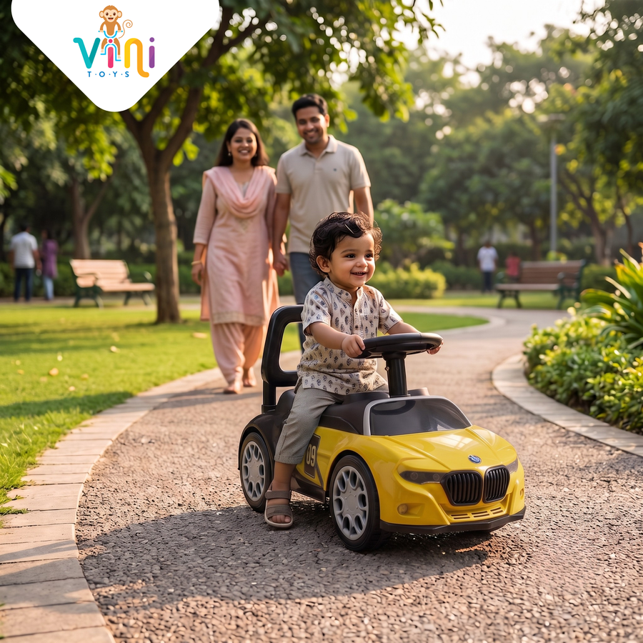 VINI TOYS BMW-Style Luxury Ride-On Car without Parent Handle