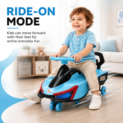 VINI TOYS Swift Twister Swing Car with LED Lights & Music