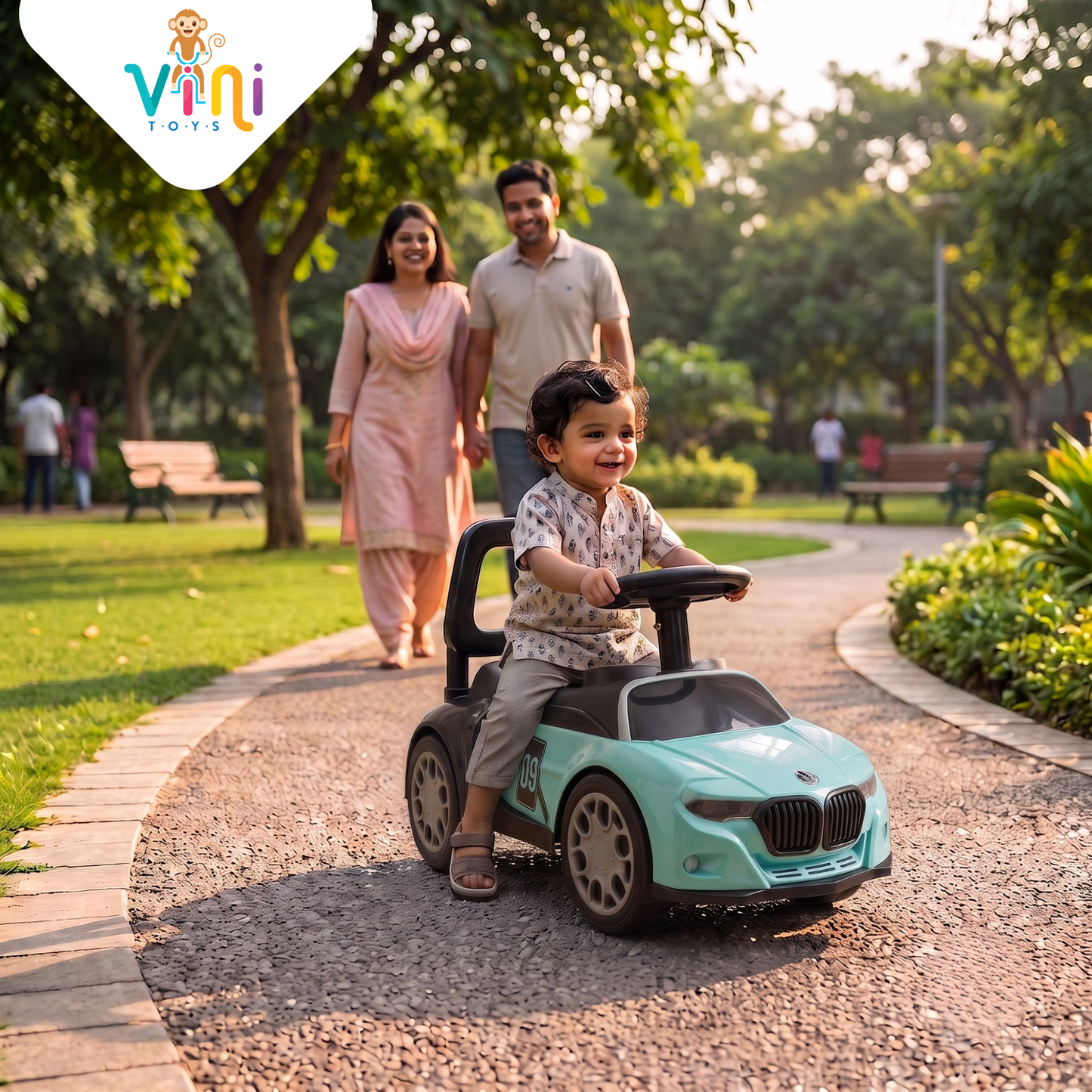 VINI TOYS BMW-Style Luxury Ride-On Car without Parent Handle