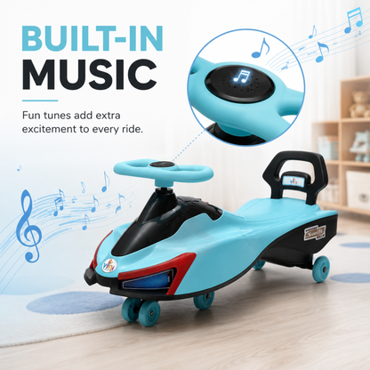 VINI TOYS Swift Twister Swing Car with LED Lights & Music