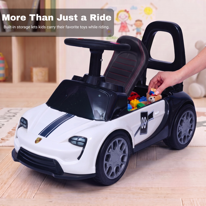VINI TOYS Ferrari-Style Luxury Ride-On Car with Parent Handle