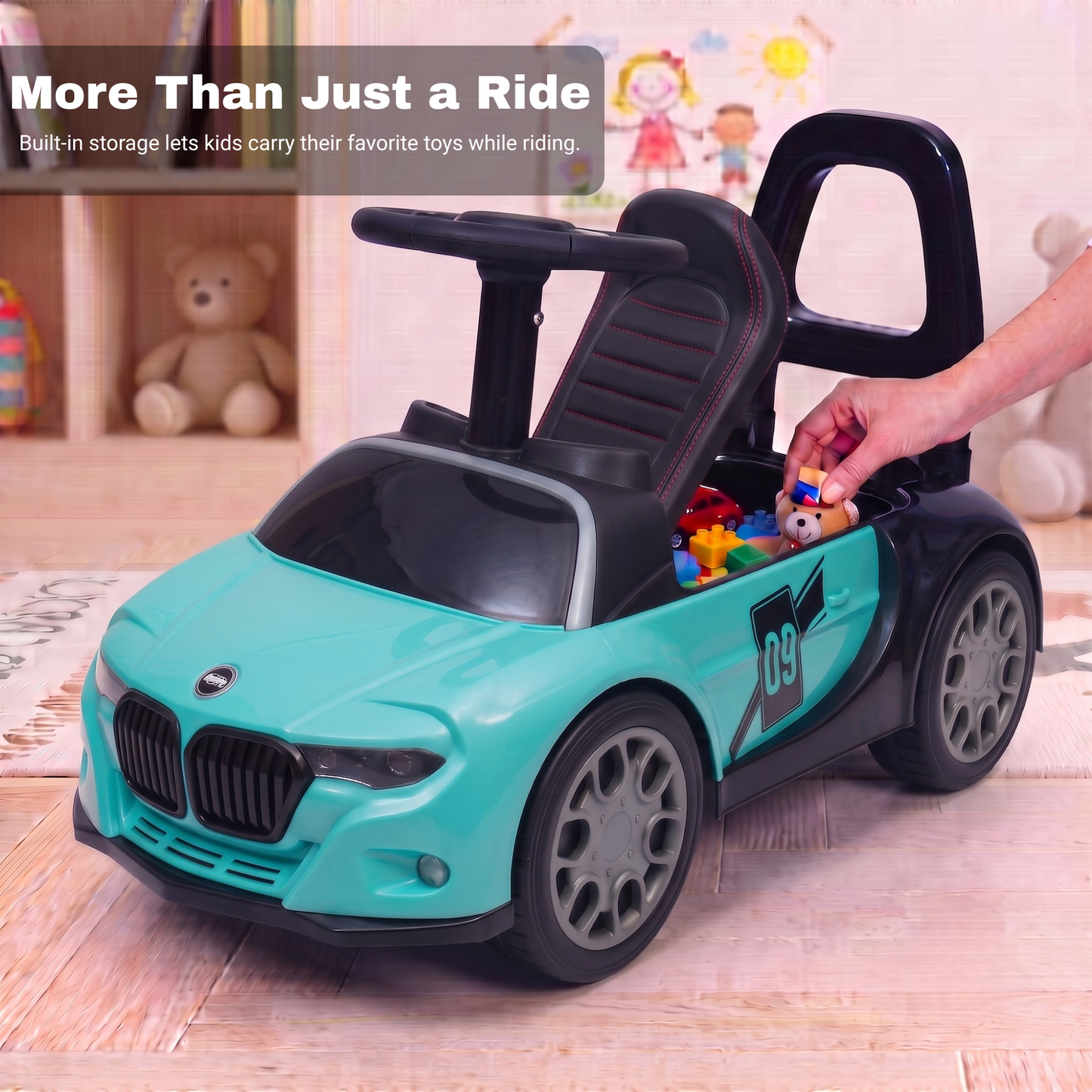 VINI TOYS BMW-Style Luxury Ride-On Car without Parent Handle