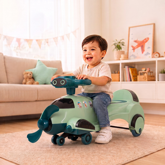 VINI TOYS Garuda Swing Car with LED Lights & Music