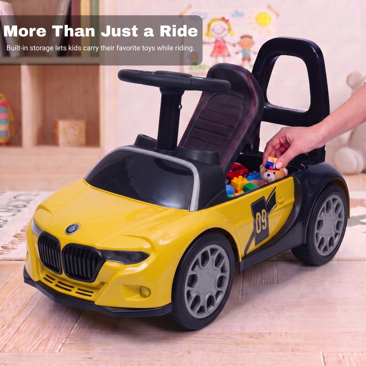 VINI TOYS BMW-Style Luxury Ride-On Car without Parent Handle
