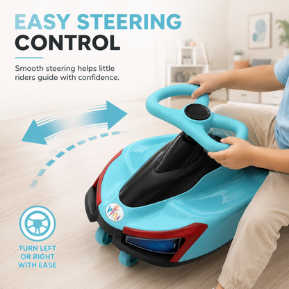 VINI TOYS Swift Twister Swing Car with LED Lights & Music