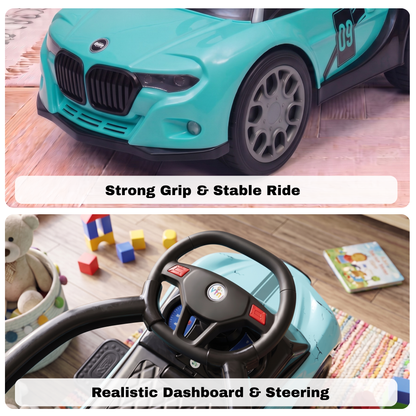 VINI TOYS BMW-Style Luxury Ride-On Car without Parent Handle