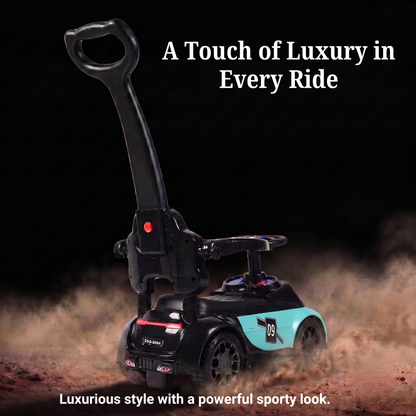 VINI TOYS Ferrari-Style Luxury Ride-On Car with Parent Handle