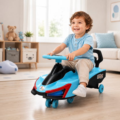 VINI TOYS Swift Twister Swing Car with LED Lights & Music