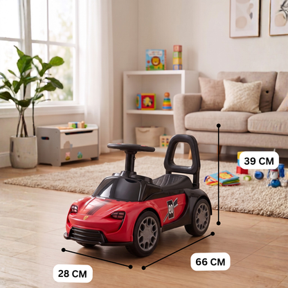 VINI TOYS Ferrari-Style Luxury Ride-On Car without Parent Handle
