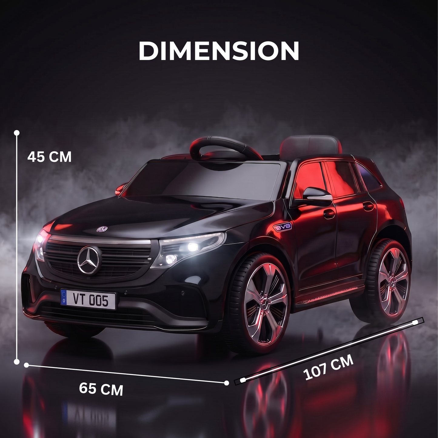 VINI TOYS Luxury Battery Operated Ride-On Car with Remote