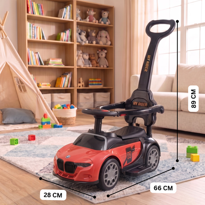 VINI TOYS BMW-Style Luxury Ride-On Car with Parent Handle