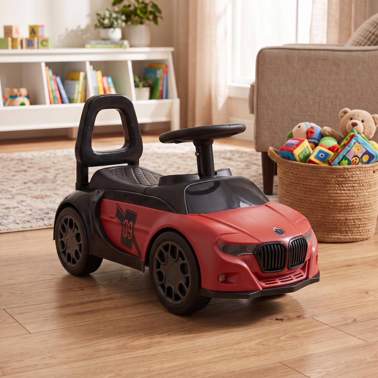VINI TOYS BMW-Style Luxury Ride-On Car without Parent Handle