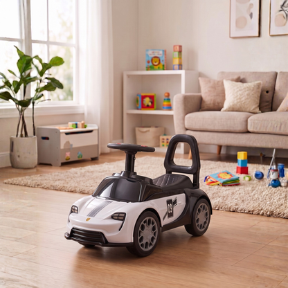 VINI TOYS Ferrari-Style Luxury Ride-On Car without Parent Handle