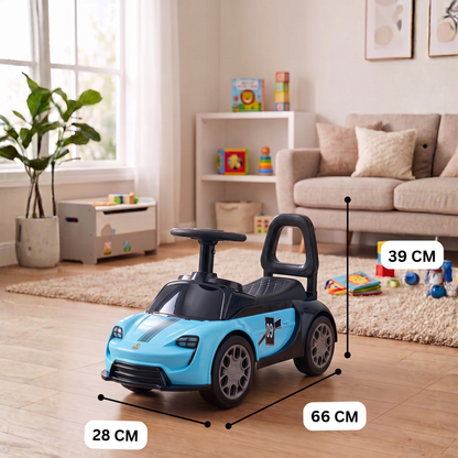 VINI TOYS Ferrari-Style Luxury Ride-On Car without Parent Handle