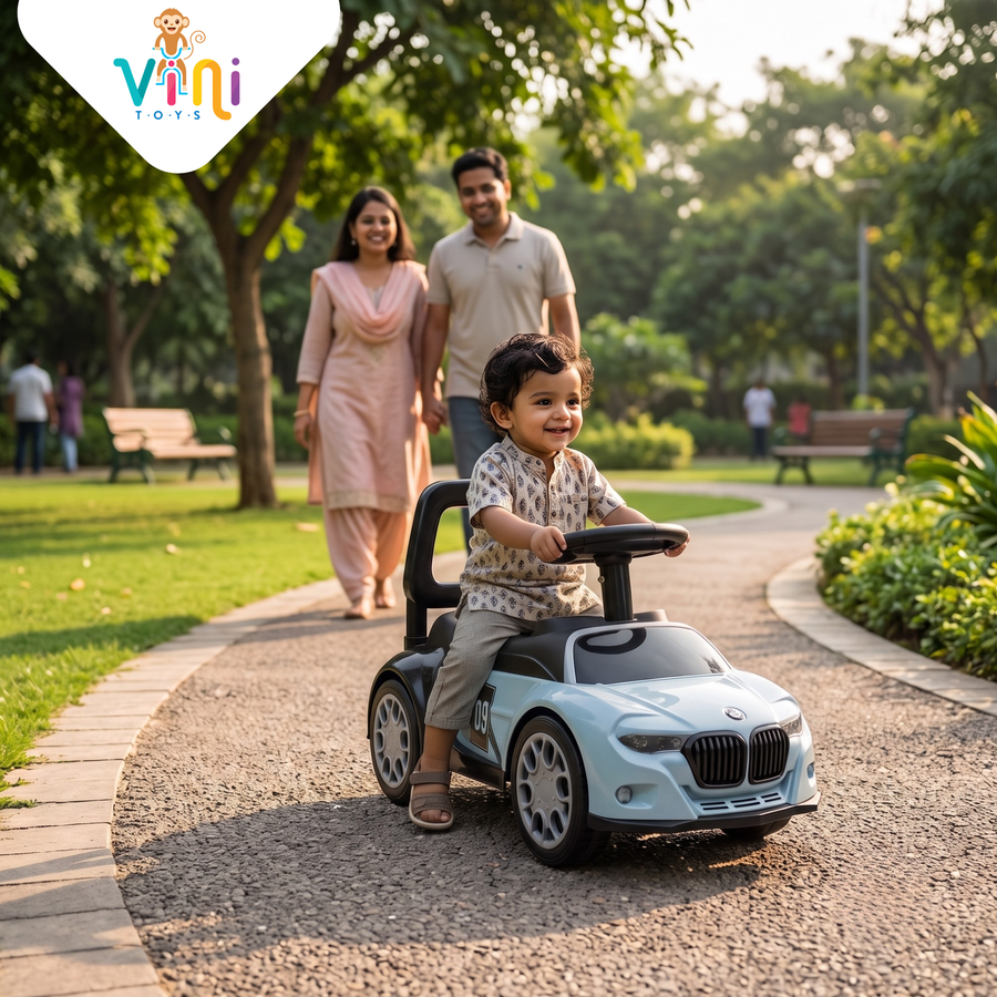 VINI TOYS BMW-Style Luxury Ride-On Car without Parent Handle