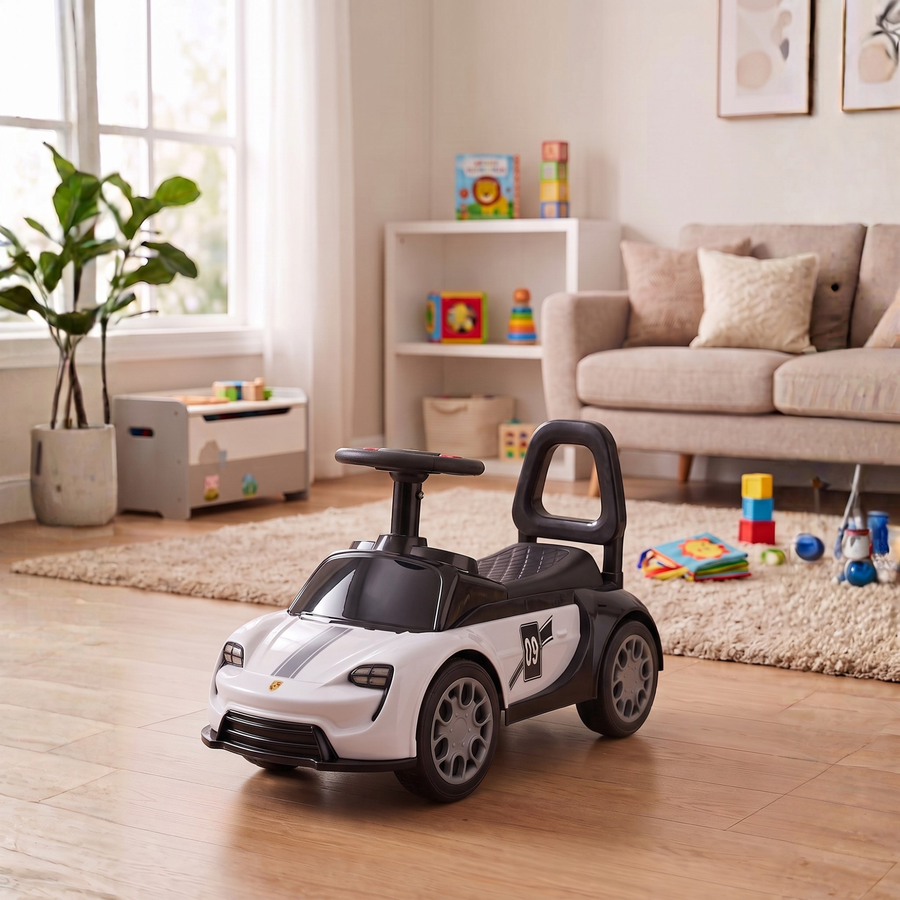 VINI TOYS Ferrari-Style Luxury Ride-On Car without Parent Handle