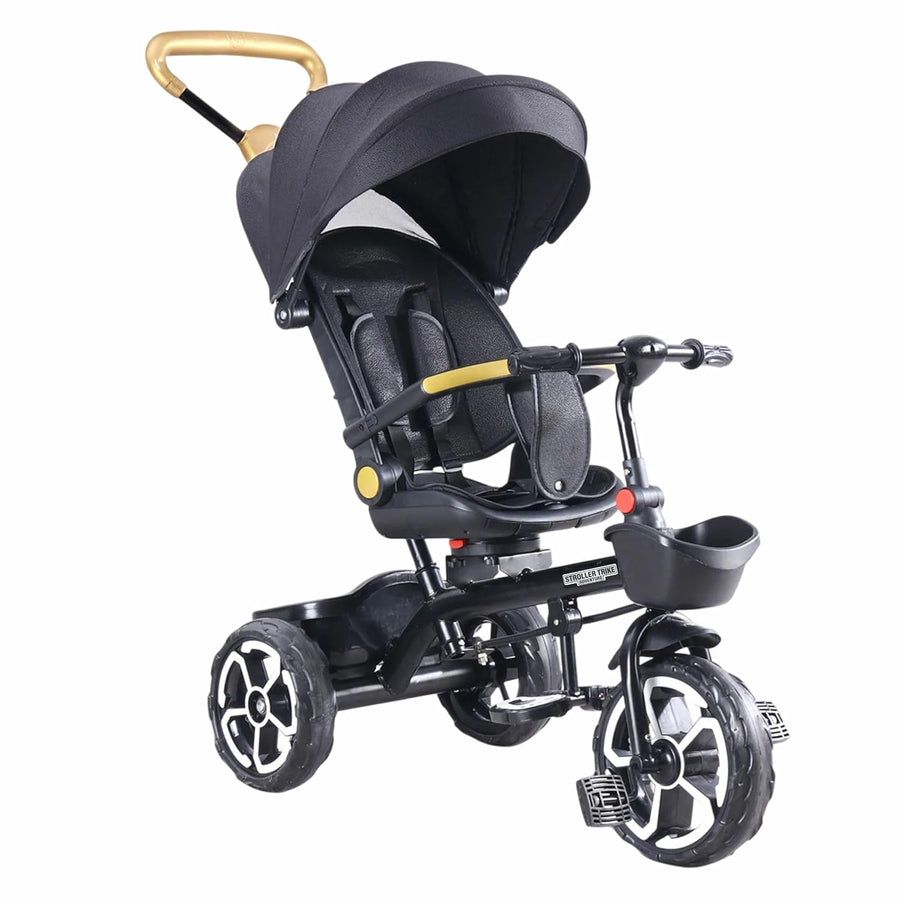 VINI TOYS 360° Recliner Tricycle with Parent Handle & Canopy