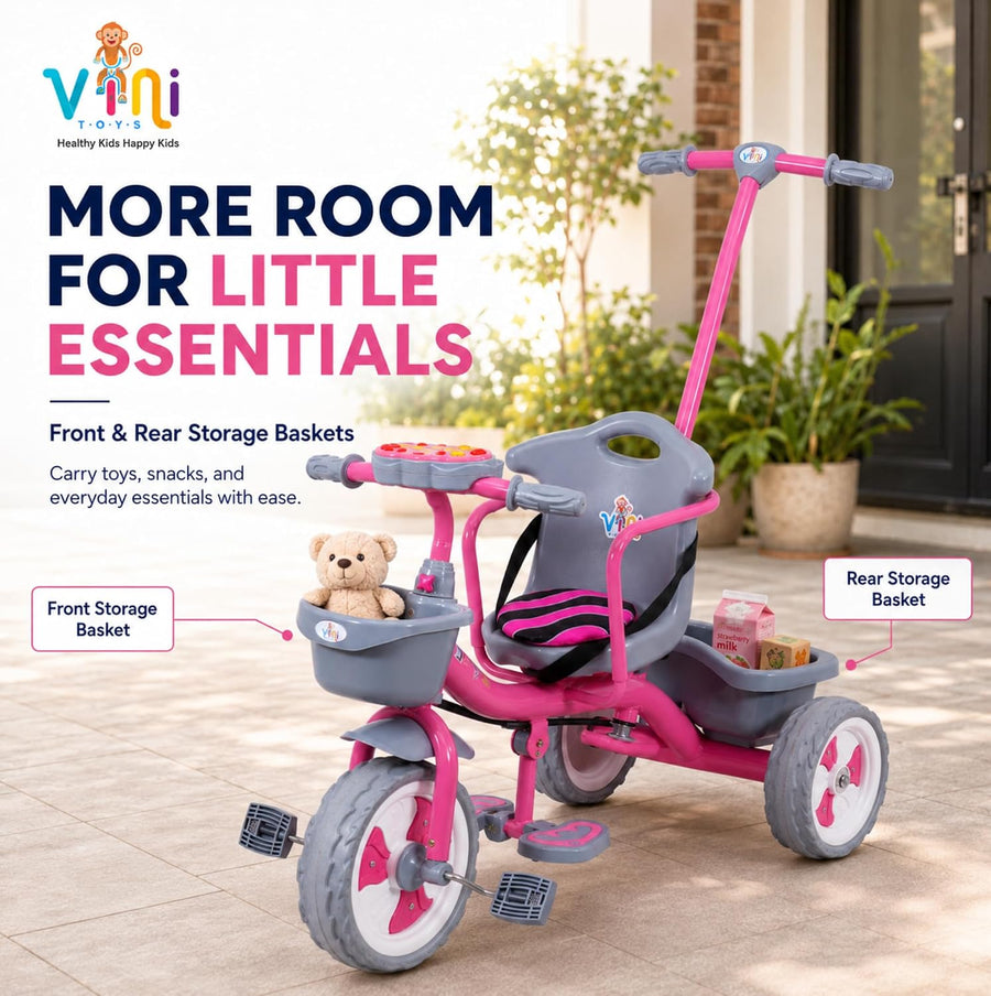 VINI TOYS Sparx PH Tricycle with Parent Handle