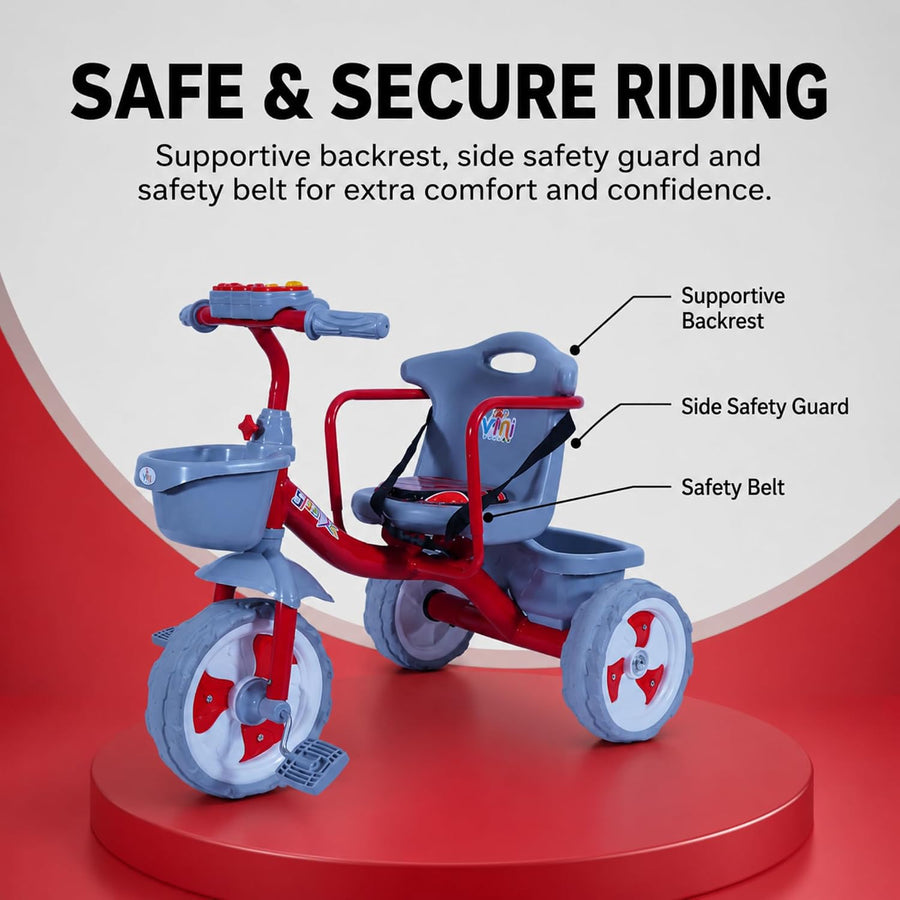 VINI TOYS Sparx Pro Tricycle without Parent Handle