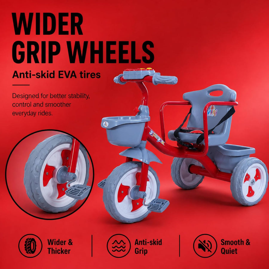 VINI TOYS Sparx Pro Tricycle without Parent Handle