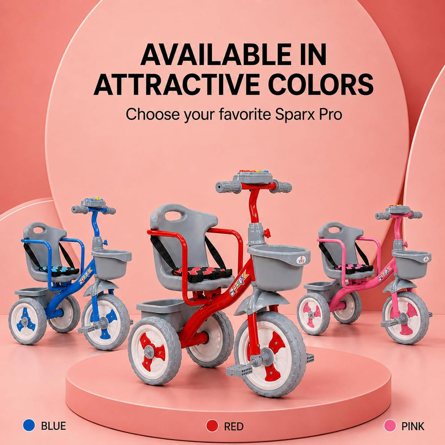 VINI TOYS Sparx Pro Tricycle without Parent Handle