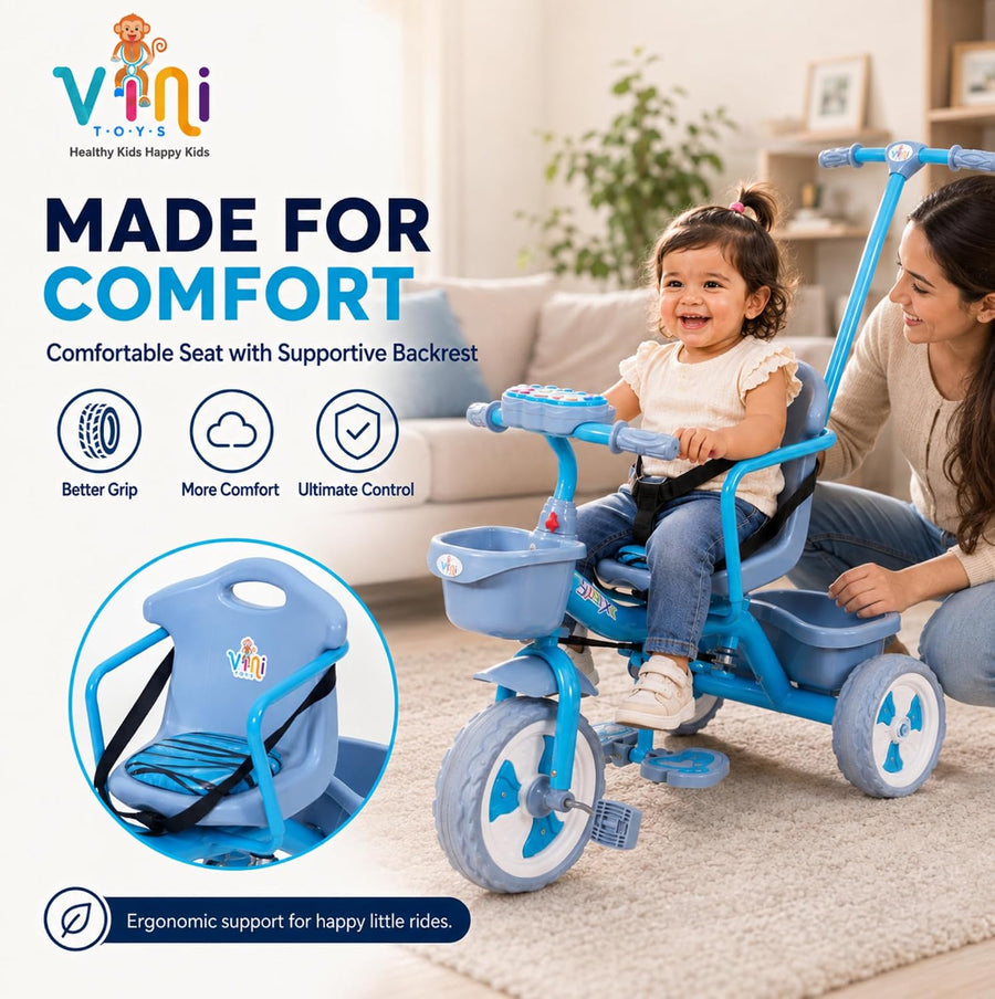 VINI TOYS Sparx PH Tricycle with Parent Handle