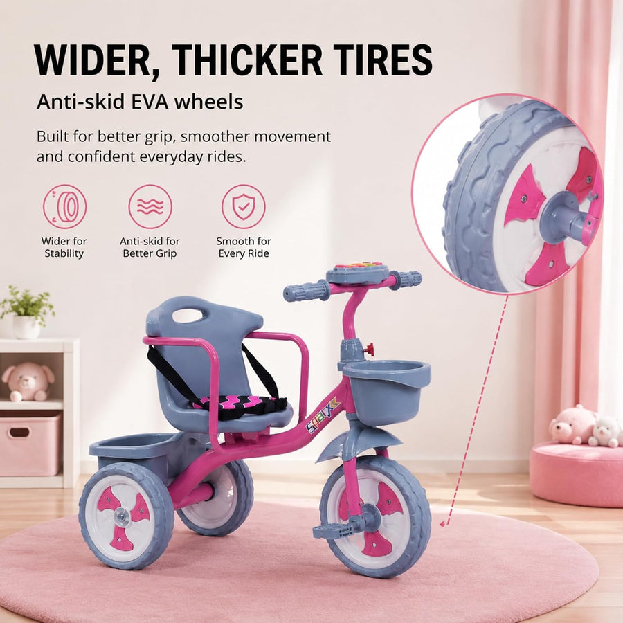 VINI TOYS Sparx Pro Tricycle without Parent Handle