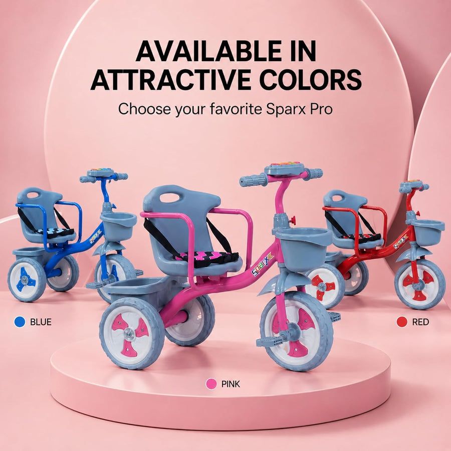 VINI TOYS Sparx Pro Tricycle without Parent Handle