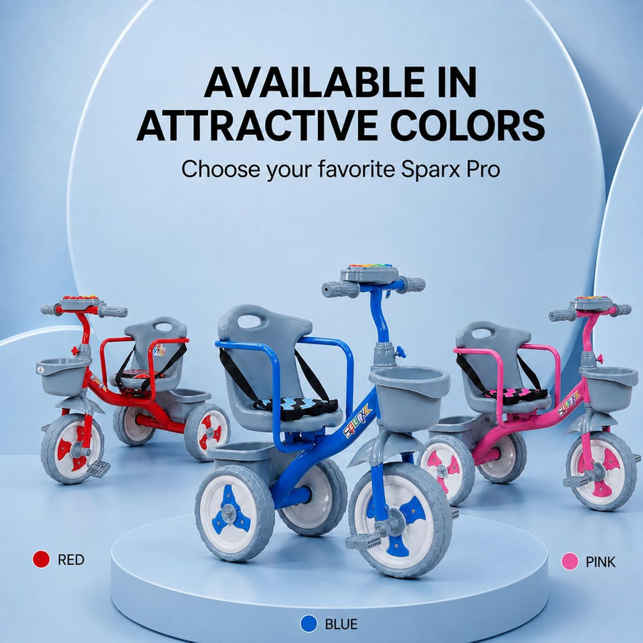 VINI TOYS Sparx Pro Tricycle without Parent Handle