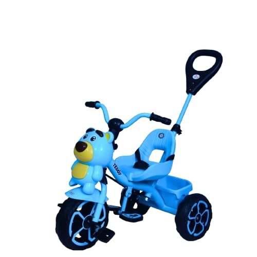 VINI TOYS Teddy Tricycle with Parent Handle
