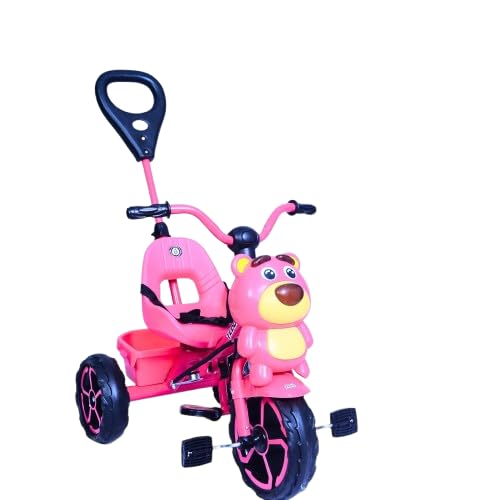 VINI TOYS Teddy Tricycle with Parent Handle