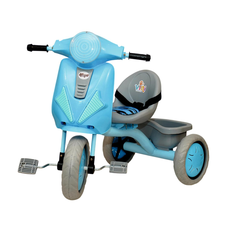VINI TOYS Vespa-Style Basic Tricycle without Parent Handle