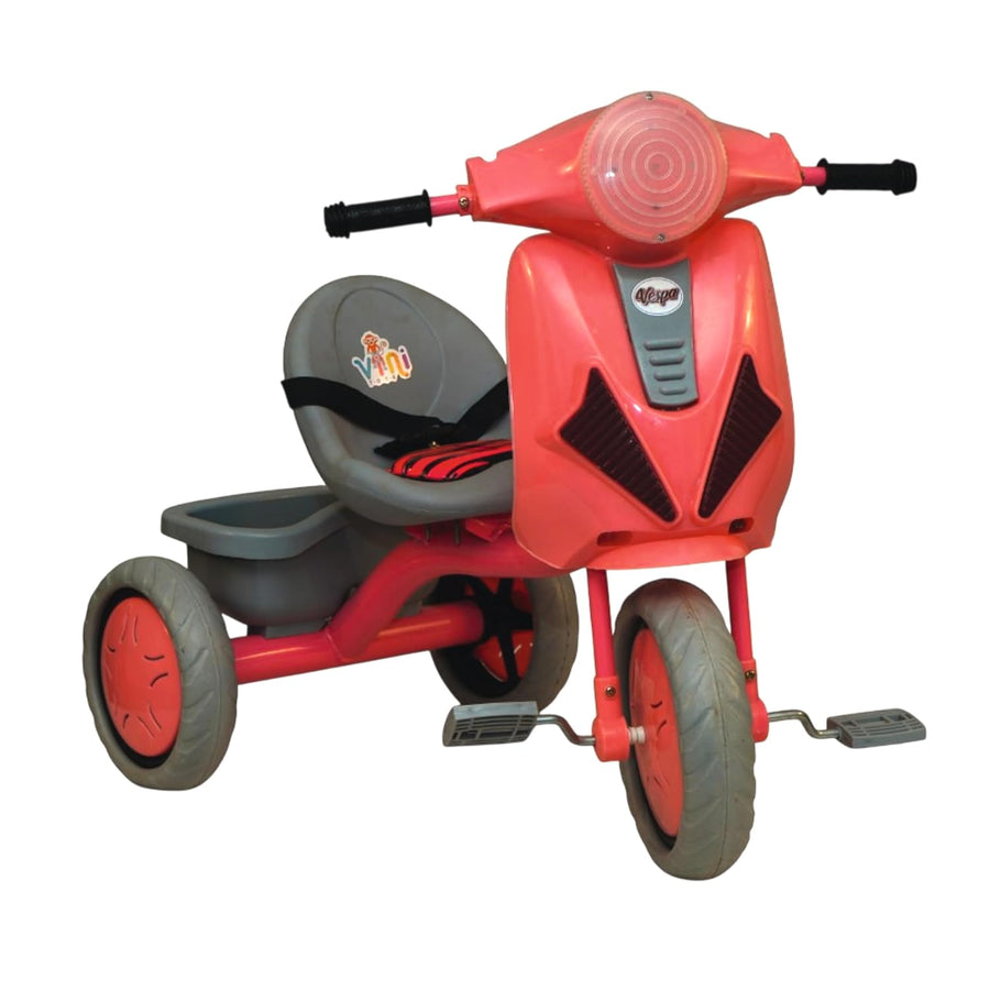 VINI TOYS Vespa-Style Basic Tricycle without Parent Handle