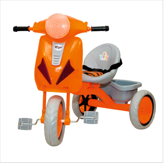 VINI TOYS Vespa-Style Basic Tricycle without Parent Handle