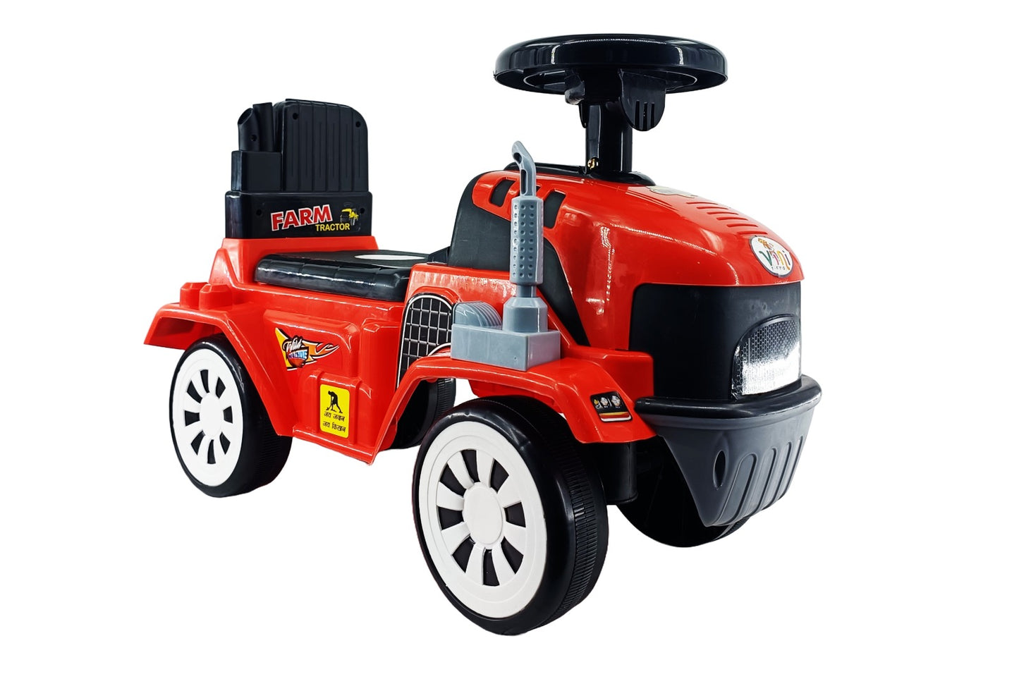 VINI TOYS Farm Tractor Foot-to-Floor Ride-On Toy