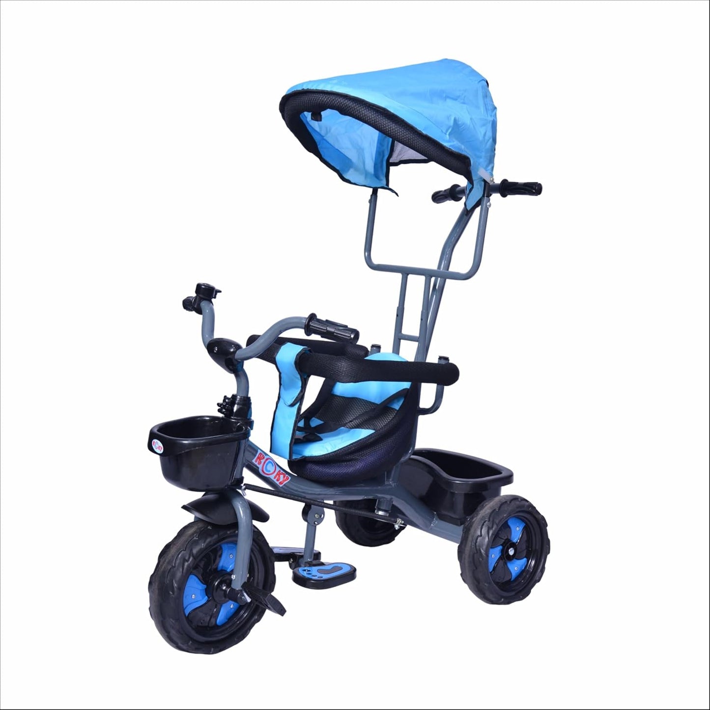 VINI TOYS Rocky DX Tricycle with Parent Handle & Canopy
